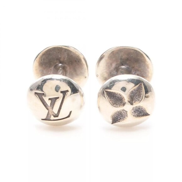 LOUIS VUITTON cufflinks M30976 SV925 silver Used unisex LV - Picture 6 of 7